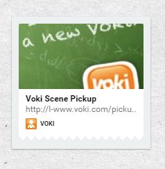 Screenshot of Voki uploaded to Padlet.